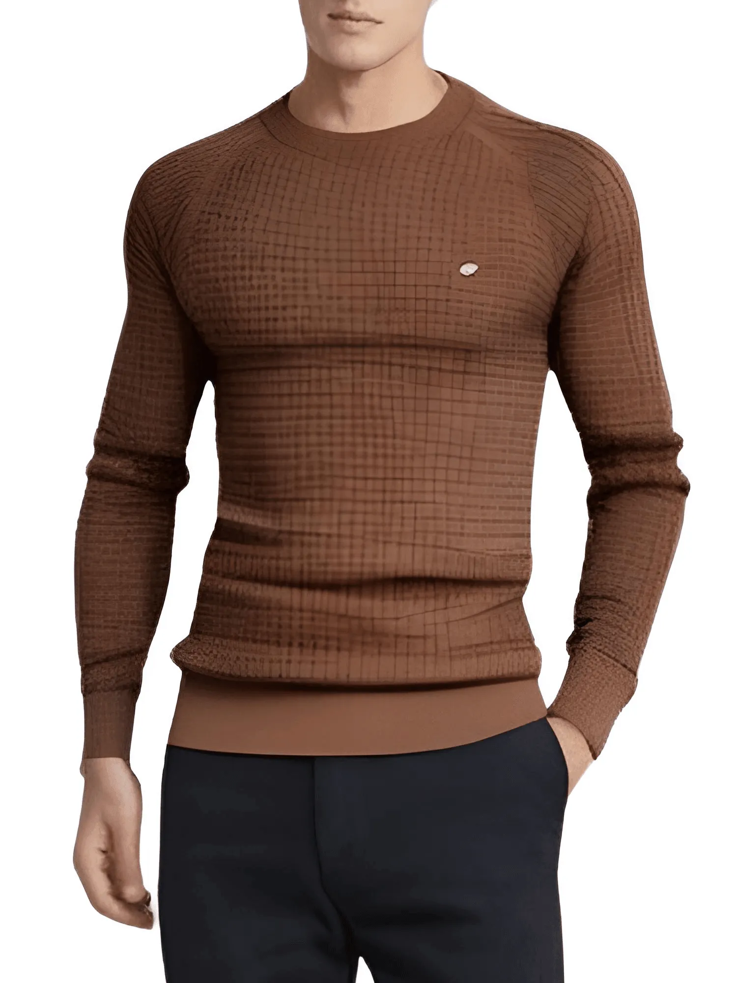 100% Cotton Men's Waffle Sweaters