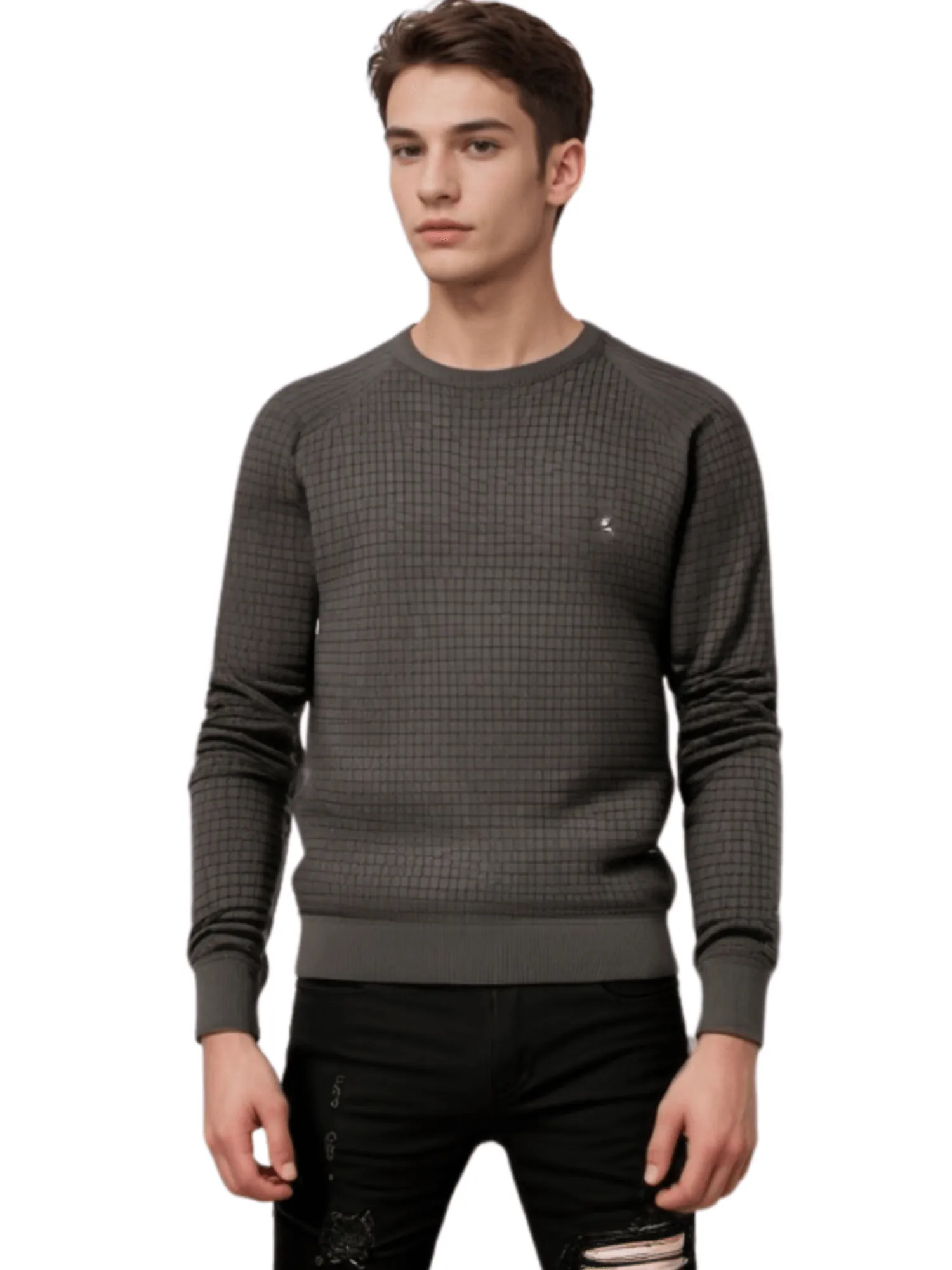 100% Cotton Men's Waffle Sweaters