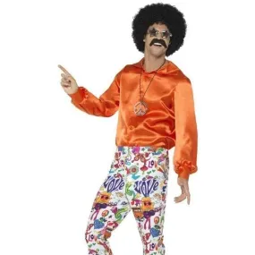 60s Groovy Flared Trousers Mens Adult Multicoloured Costume