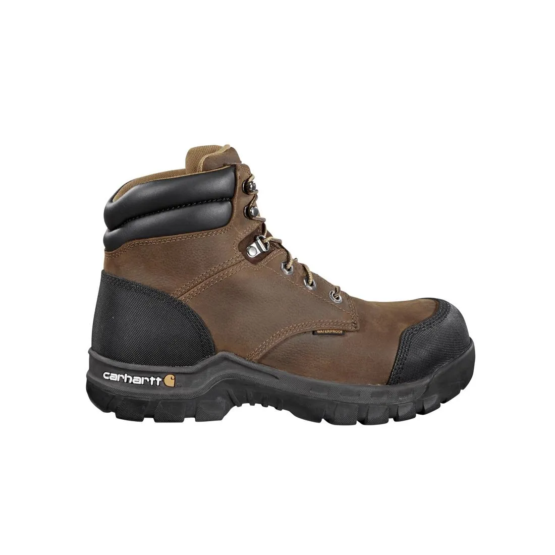 6" Rugged Flex Waterproof Composite Toe Work Boot Brown