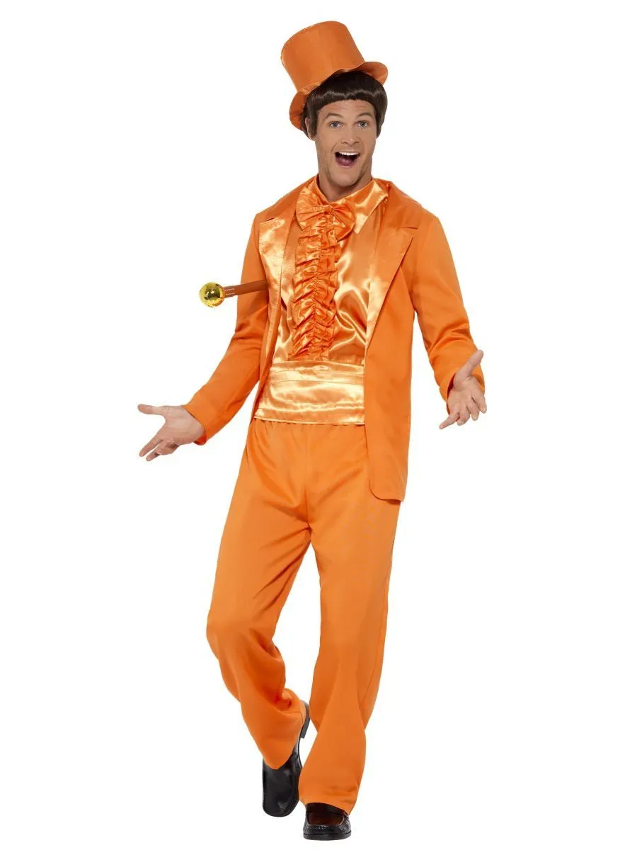 90s Stupid Dumb Dumber Tuxedo Costume Lloyd Orange Suit