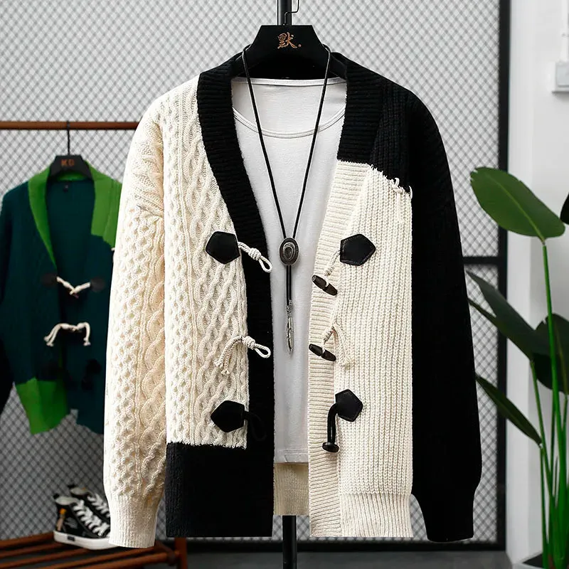 Aidase Sweaters men 2024 winter Letter pattern thick sweater men Student youth sweaters autumn Men's wool pullovers size M-4XL