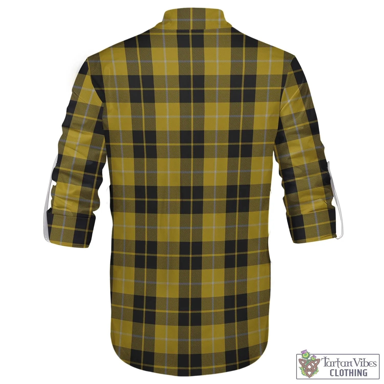 Barclay Dress Tartan Men's Scottish Traditional Jacobite Ghillie Kilt Shirt with Family Crest