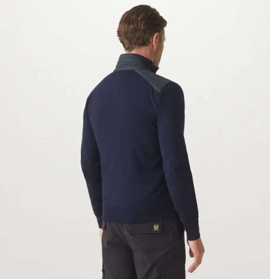 Belstaff Kilmington Quarter Zip Washed Navy