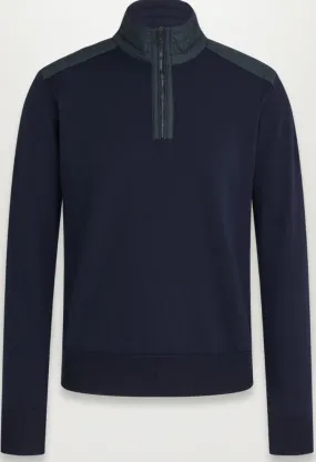 Belstaff Kilmington Quarter Zip Washed Navy