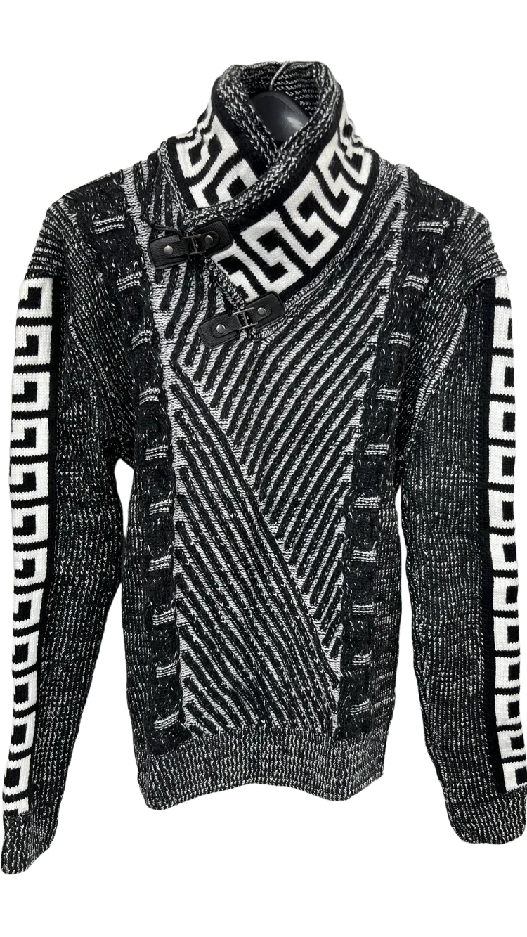 Black Young Republic Men's Sweaters Greek Key Heavy Blend