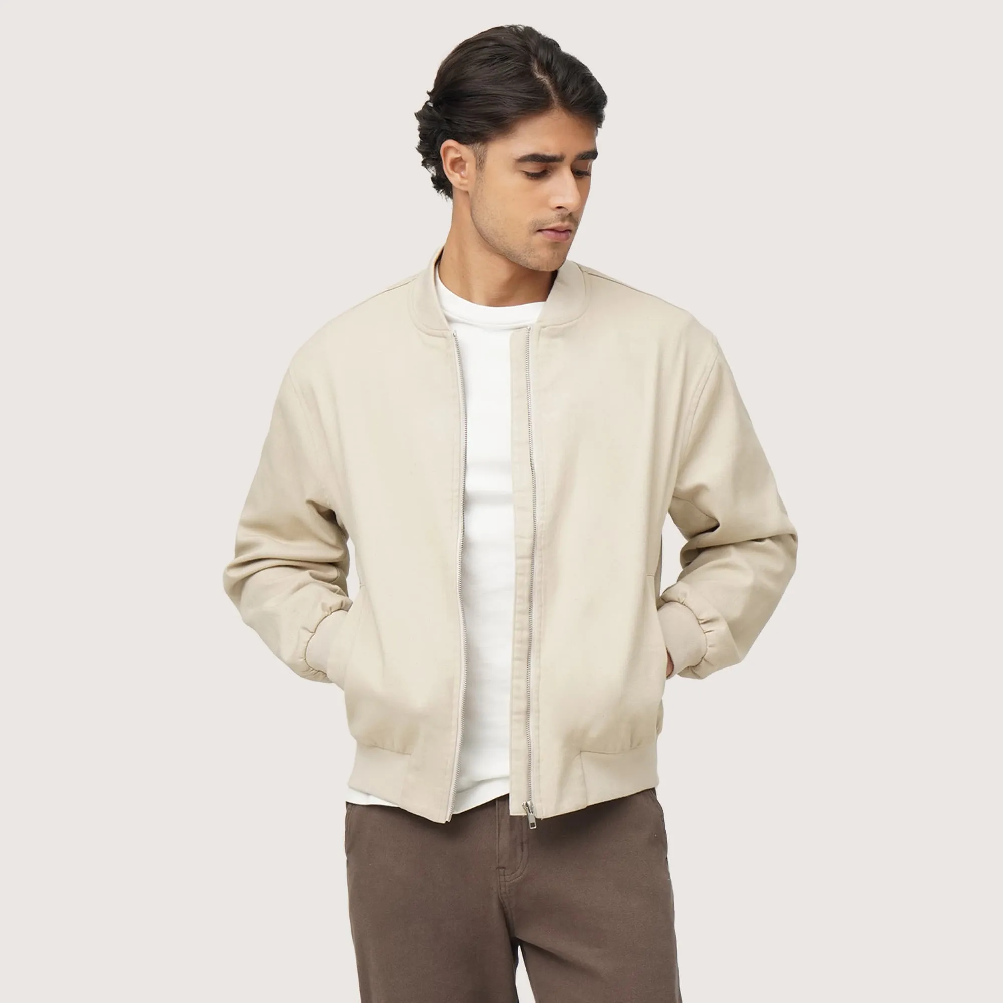 Bomber Jacket In Twill