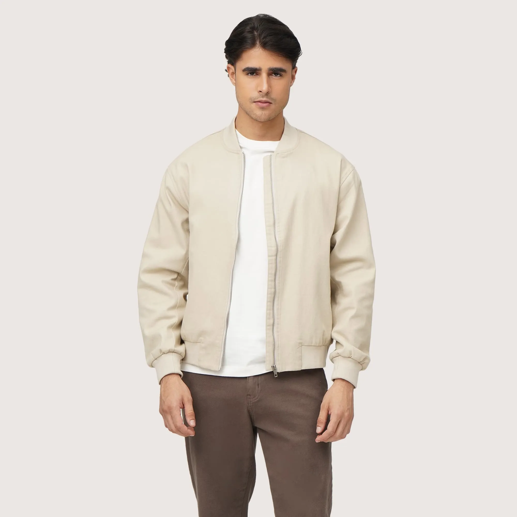 Bomber Jacket In Twill