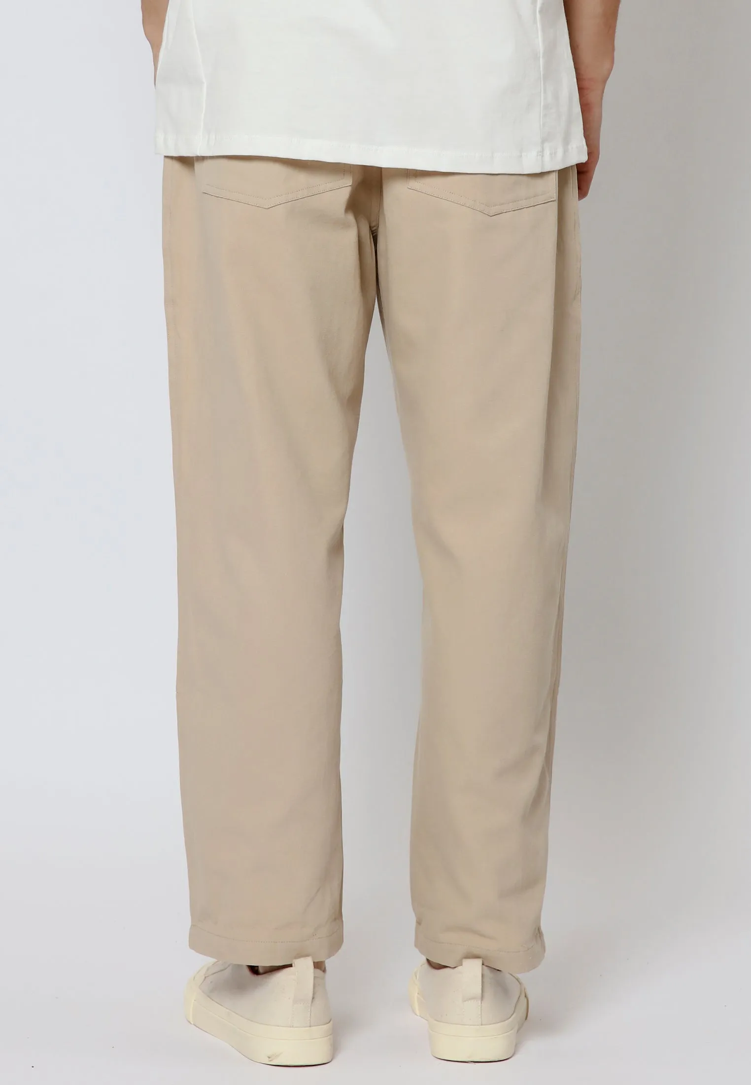 BUTTON CHINO STONE