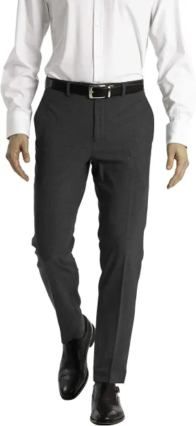 Calvin Klein Men's Slim Stretch Dress Pants, Medium Gray