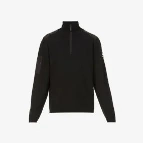 Canada Goose Merino Wool Half Zip Stormont Jumper, Black