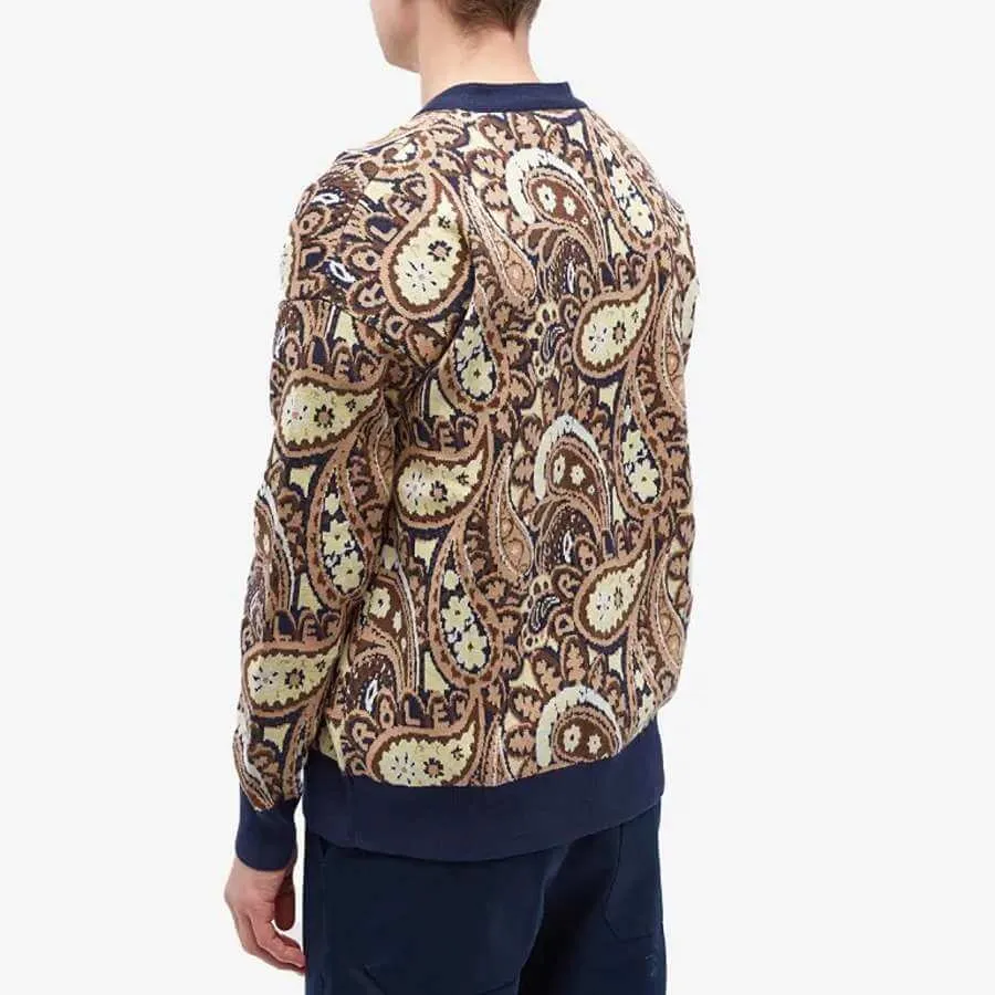 Cardigan Drole de Monsieur Paisley, dark blue