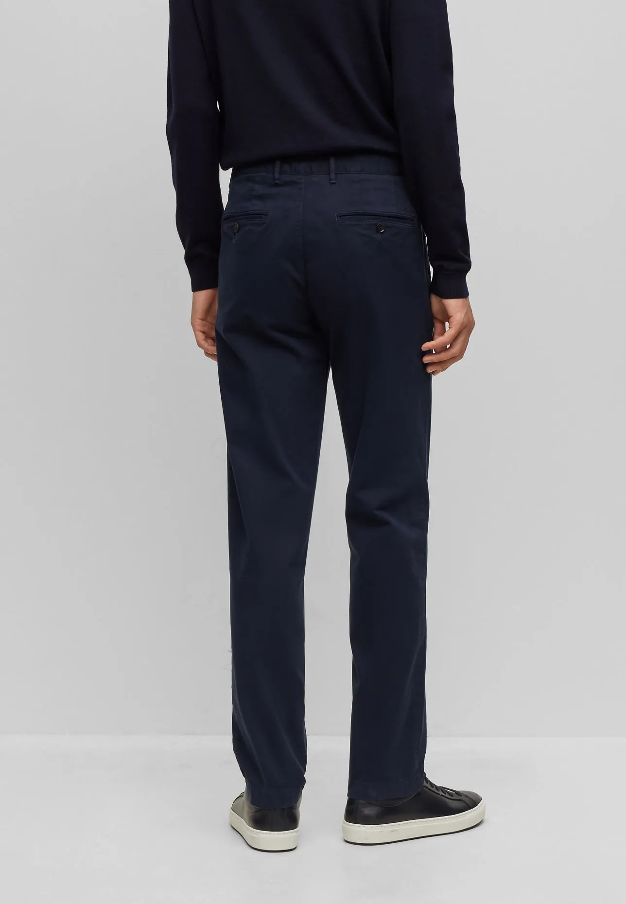 Chino trousers BOSS CRIGAN3-D Regular Fit, dark blue