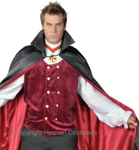 Count Bloodthirst Vampire Mens Halloween Costume