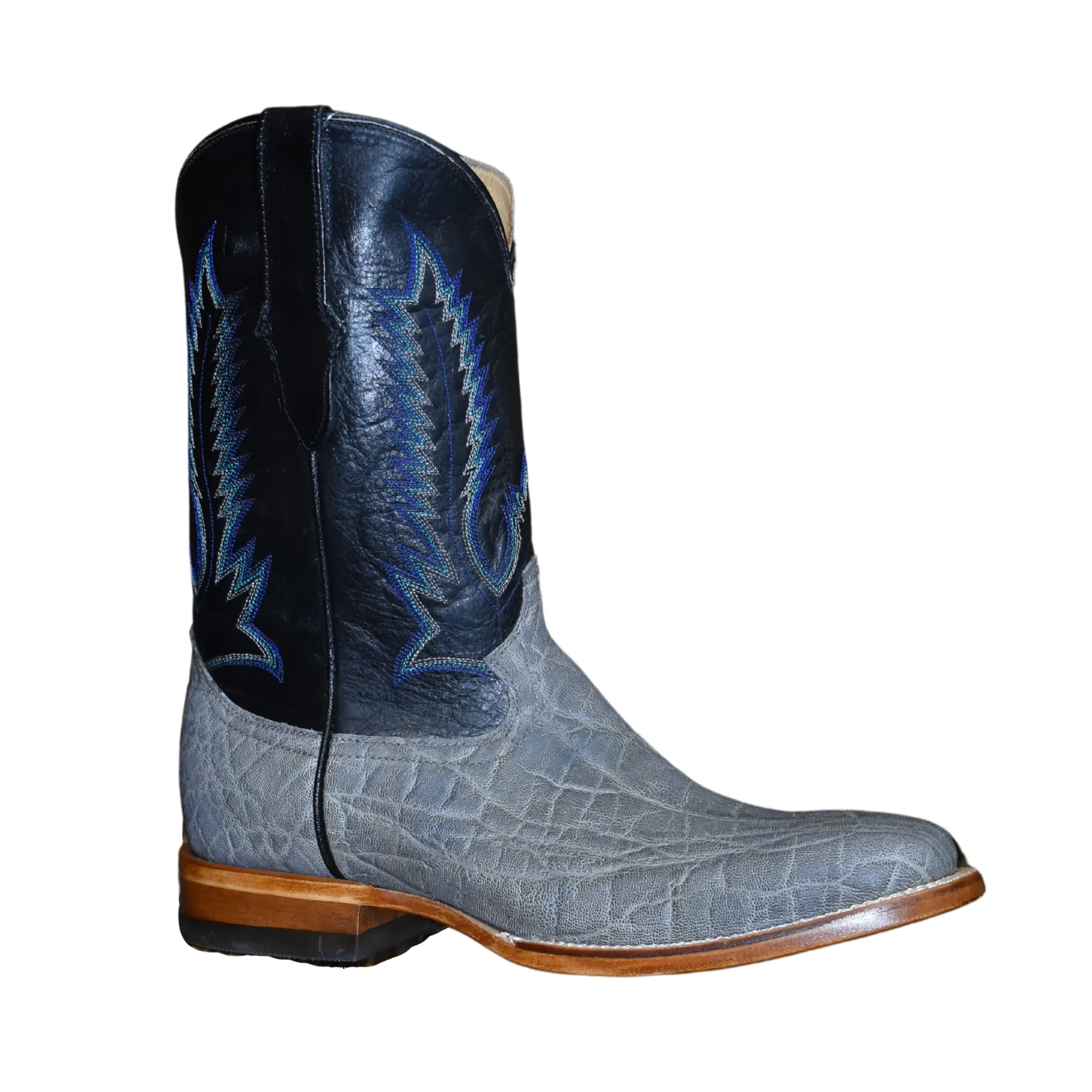 COWTOWN MEN'S GRAY ELEPHANT WESTERN BOOT - Q834