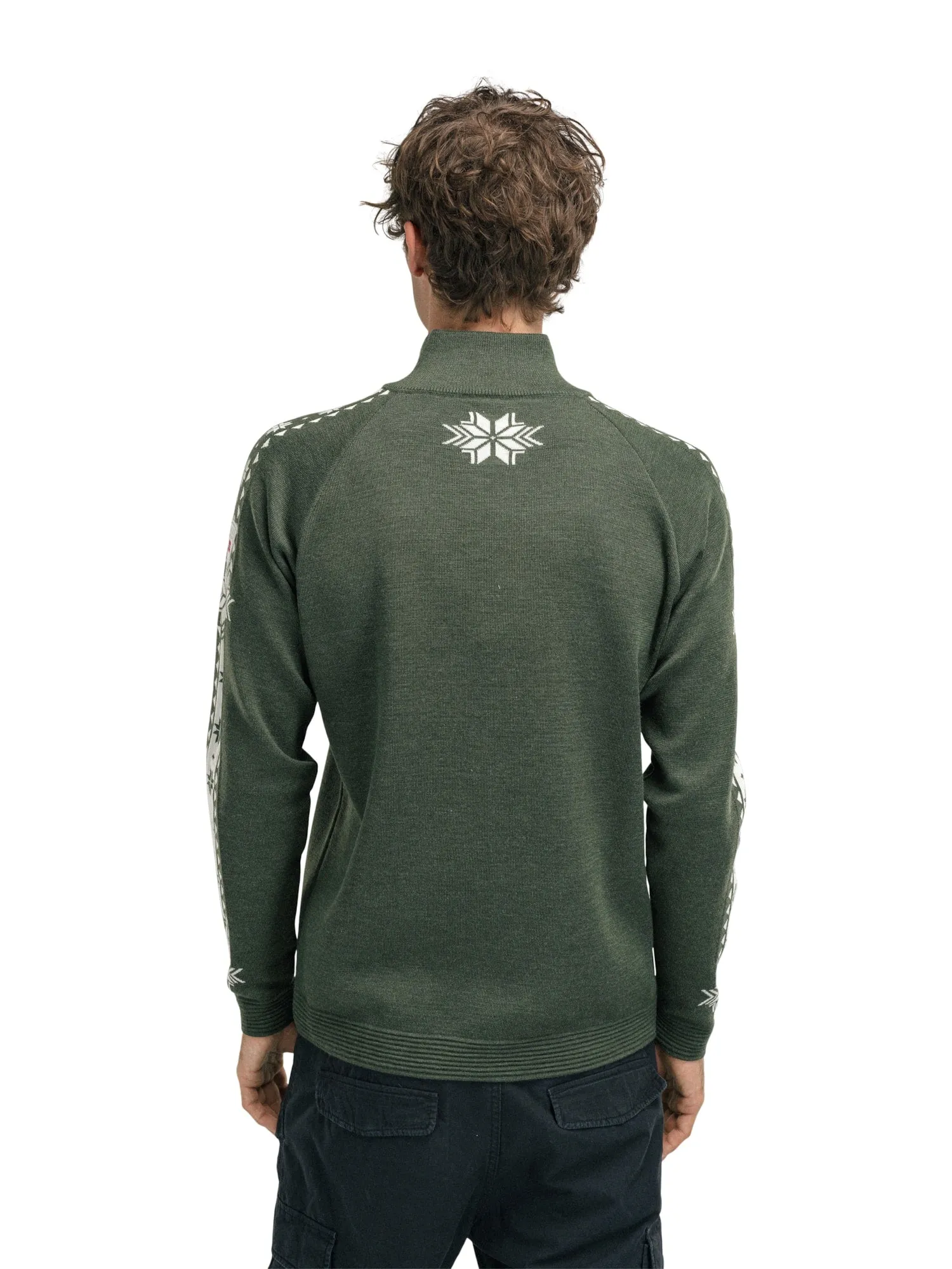 Dale of Norway | Geilo Sweater | Men's | Dark Green/Off White