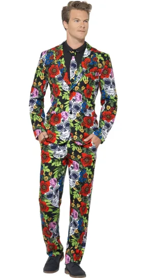 Day of the Dead Mens Halloween Stand Out Suit