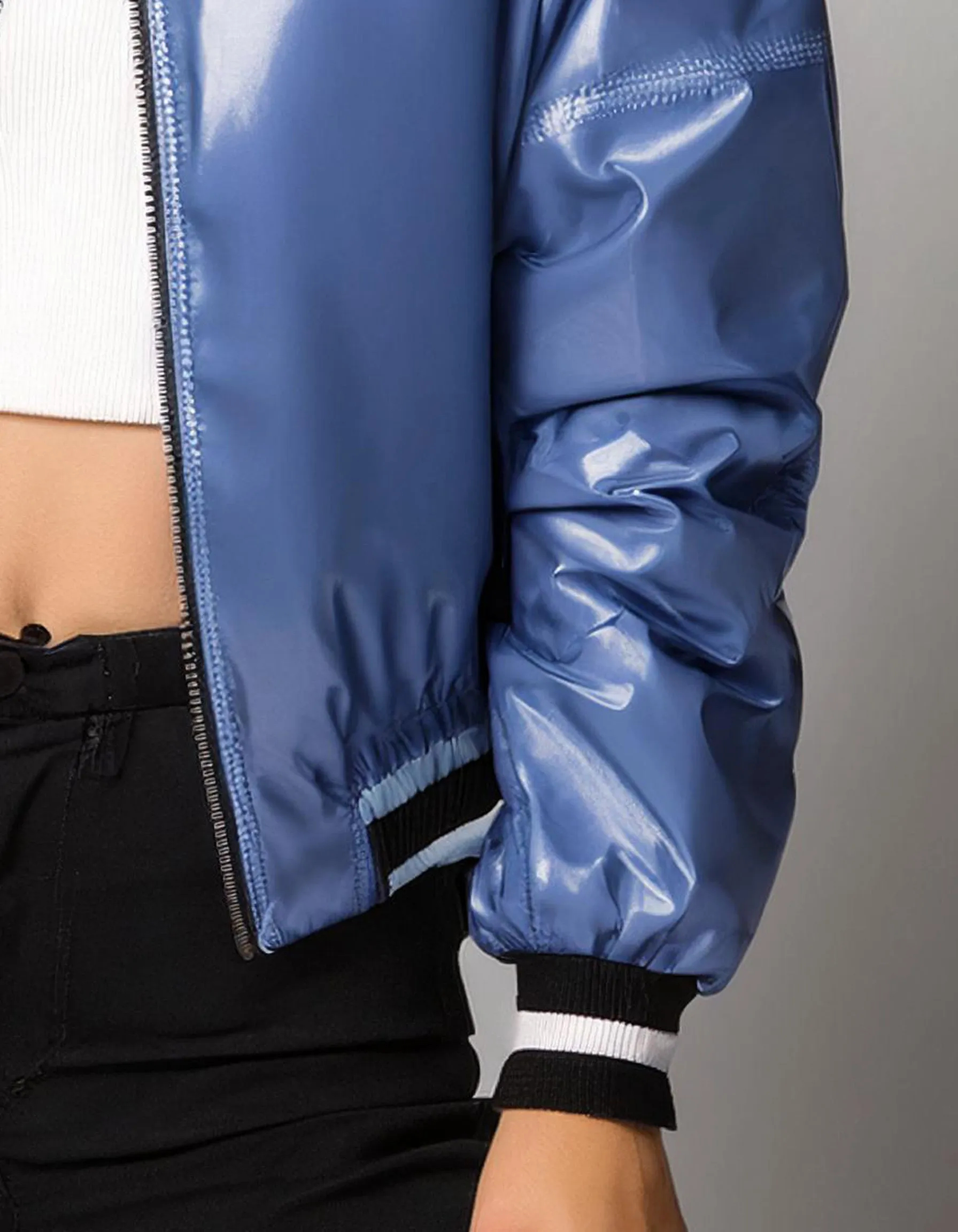 Electric Blue Bomber Jacket