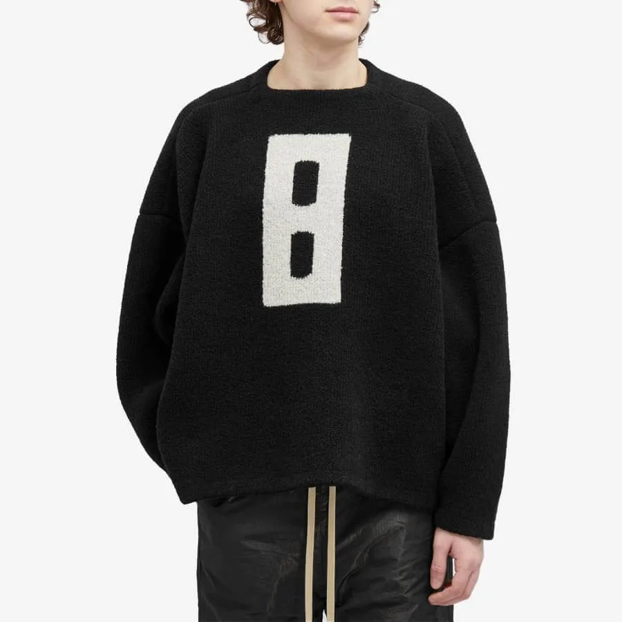 Fear Of God 8 Boucle Relaxed Jumper, black