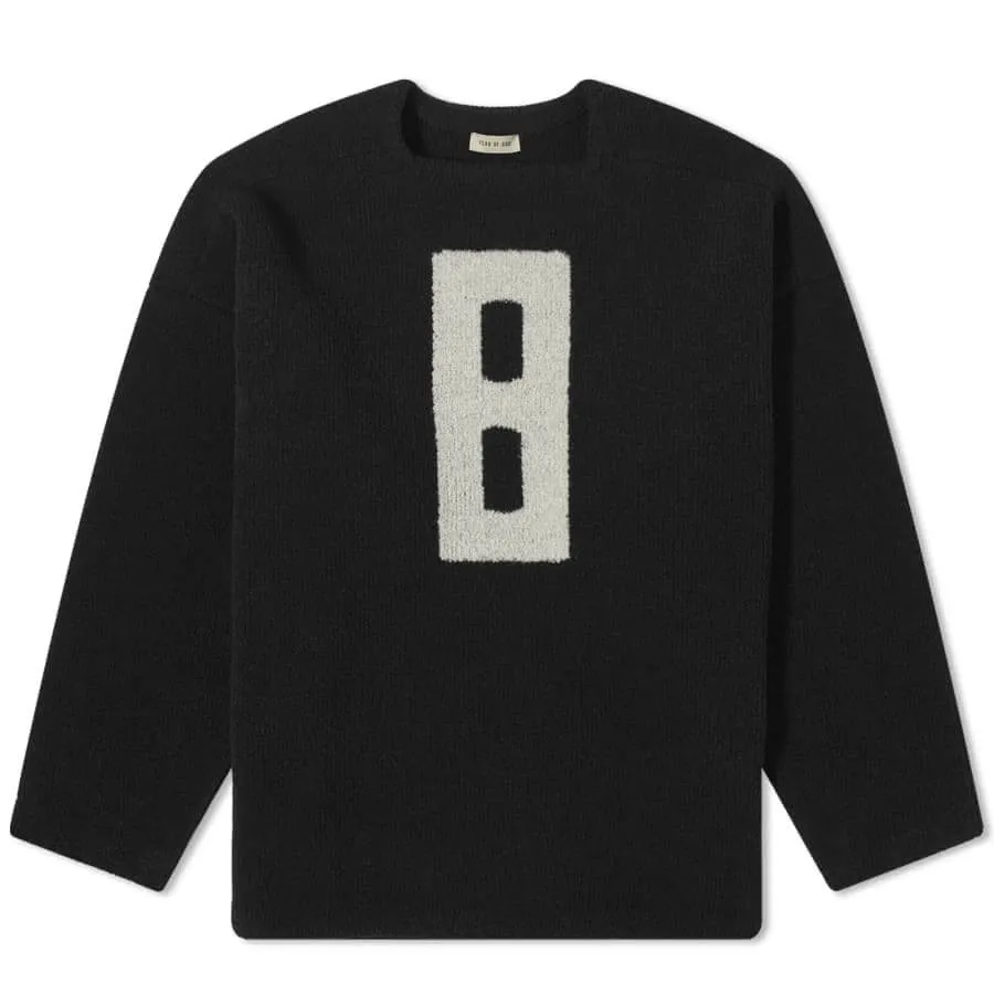 Fear Of God 8 Boucle Relaxed Jumper, black