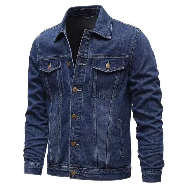 Funki Buys | Jackets | Men's Classic Denim Jacket | Slim Fit Jacket