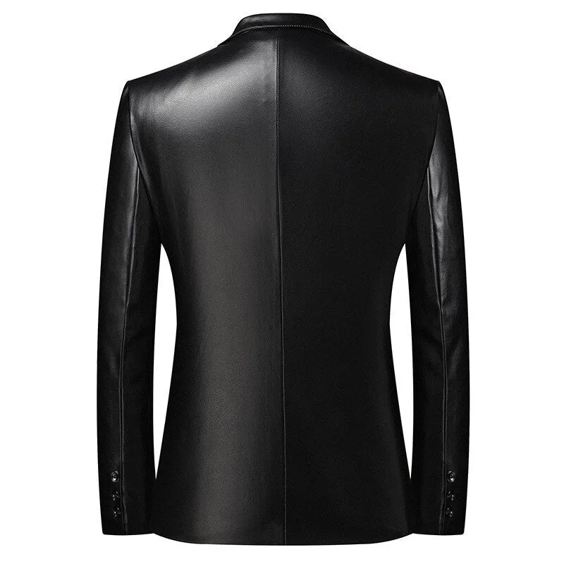 Funki Buys | Jackets | Men's Stylish Faux Leather Dress Jackets