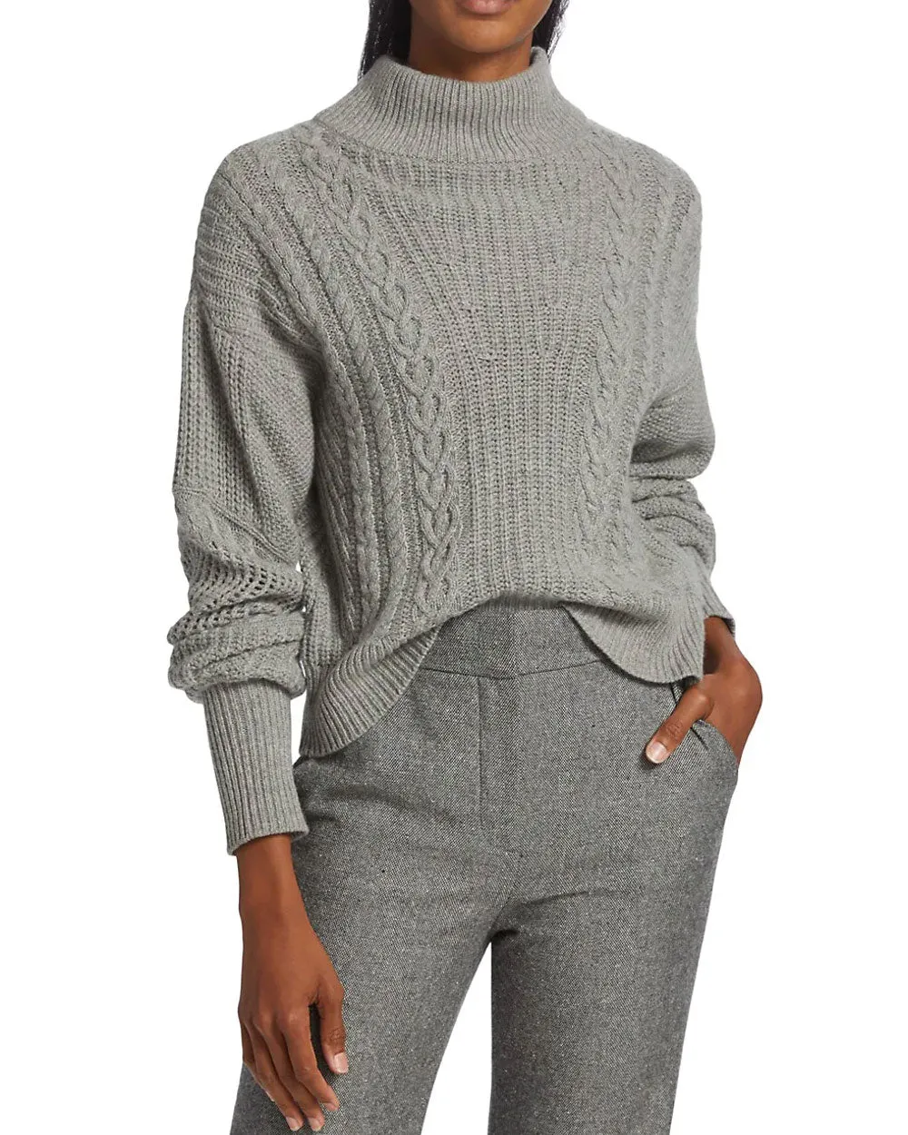 Grey Melange Bertilda Sweater