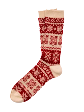 Holiday Snowflake Socks