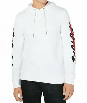 I-n-c Mens Sequin Graphic Hoodie Sweatshirt - Medium