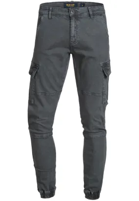 INDICODE JEANS August Tapered Cargo Pants, Gray