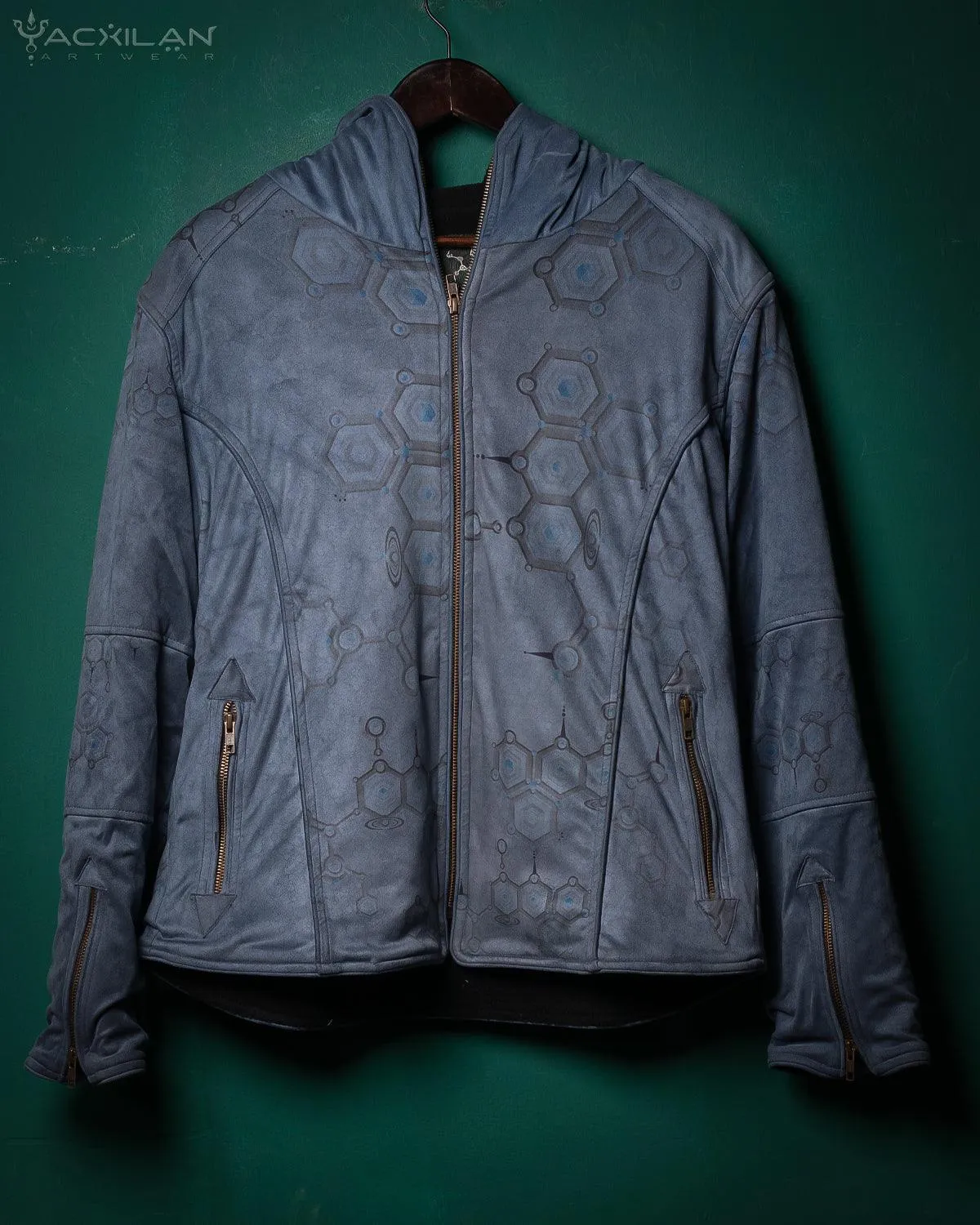 Jacket Men / Fake Leather Swede - Blue LSDNA