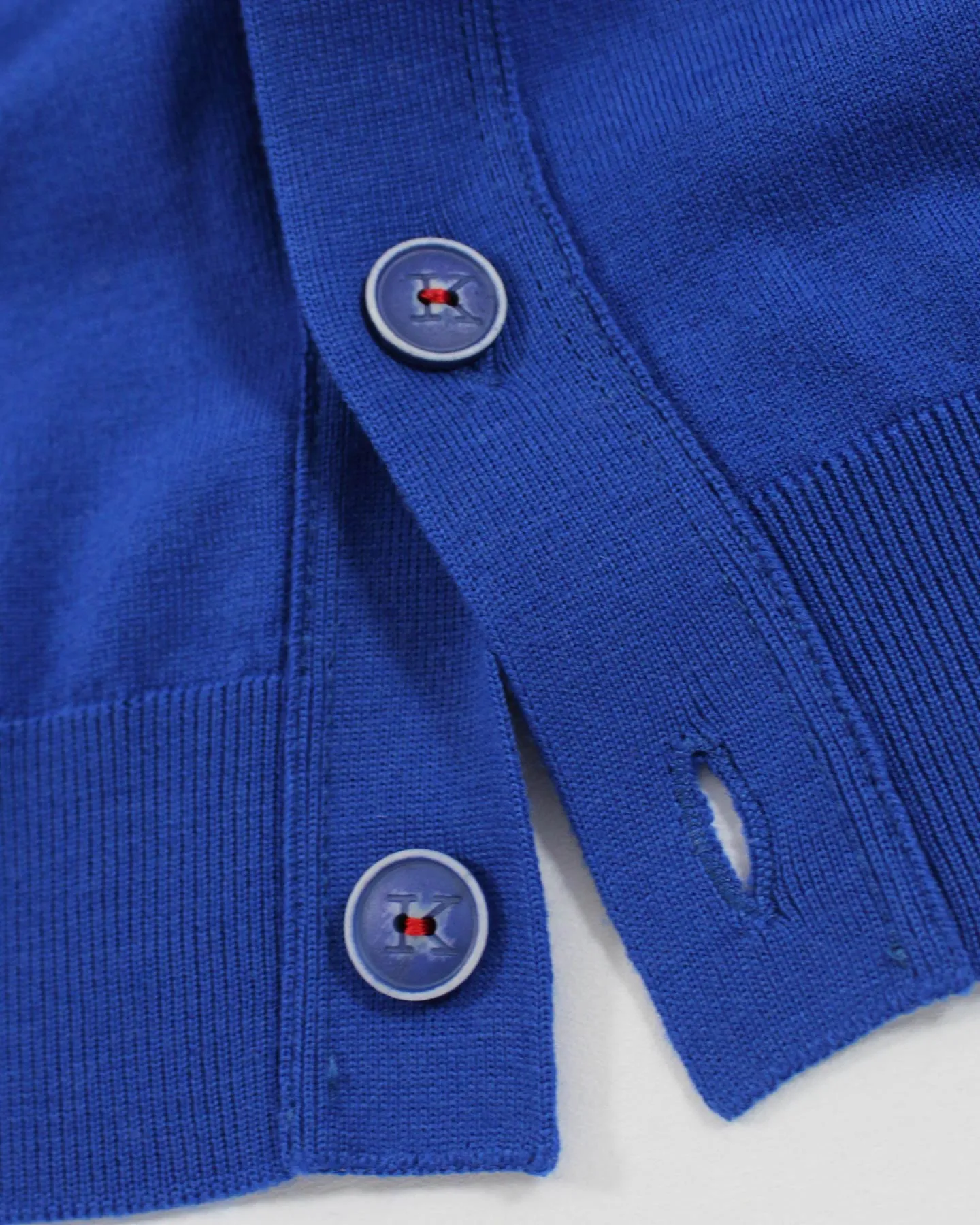 Kiton Wool Vest Royal Blue - Sleeveless Cardigan EU 50 / M SALE