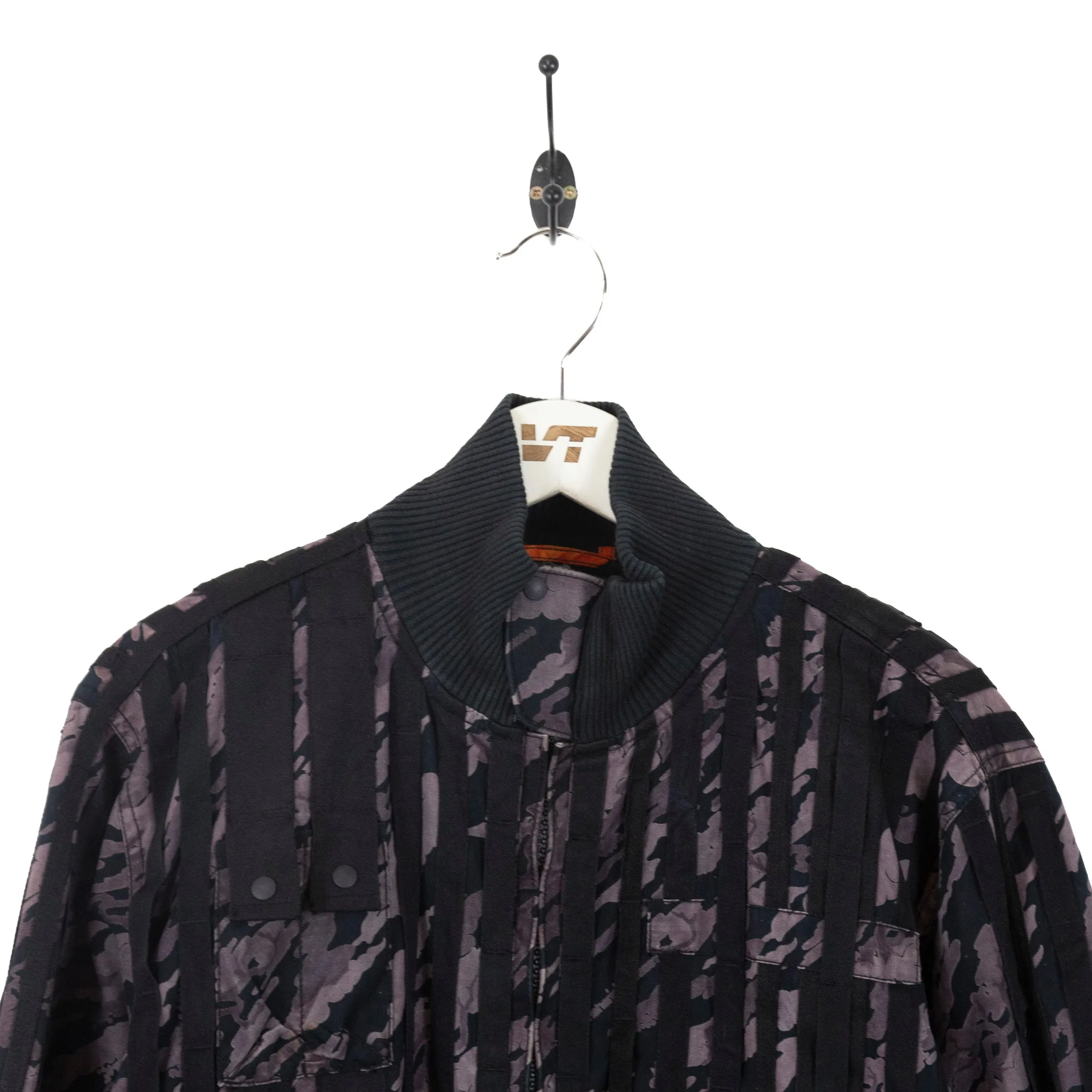 Maharishi Stripe Patterned Utility Bomber