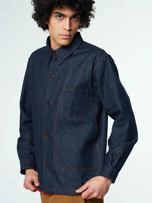 Marina Overshirt: Miami Blue Denim (FINAL SALE)