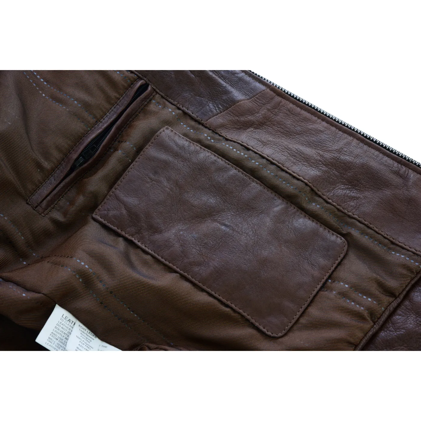 Men's Cafe Racer Waxed Lambskin Chocolate Brown Motorcycle Leather Jacket