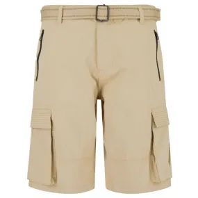 Mens Chino Shorts Belt Smart Casual Cotton Summer Holiday Beach Cargo Combat