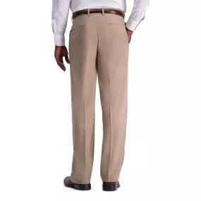 Men's Haggar Premium Comfort Stretch Classic Fit Dress Pants with Expanded Waist and Flat Front