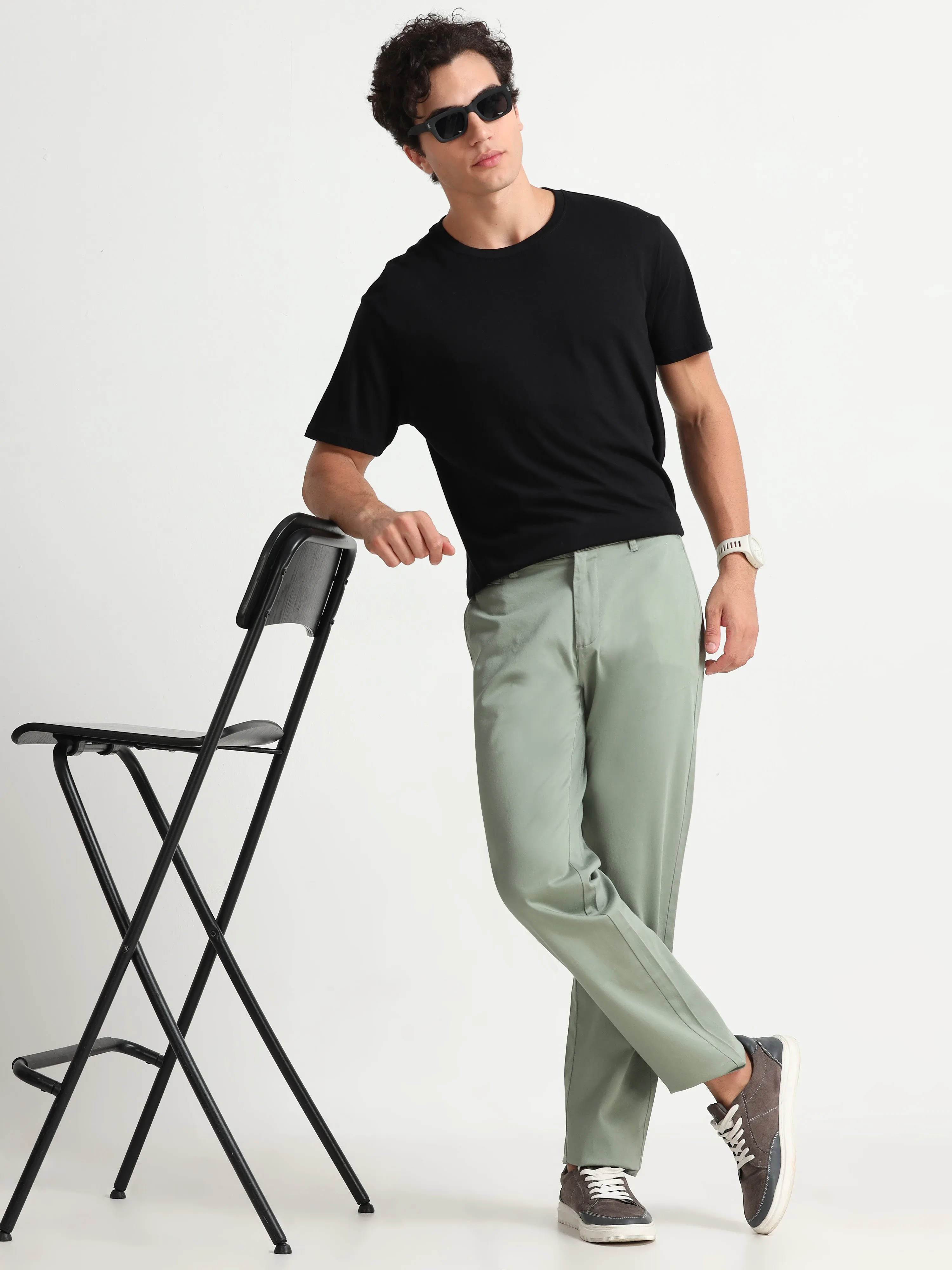 MEN'S  PISTA SOLID SLIM FIT TROUSER