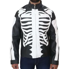 Men's Skeleton Leather Jacket