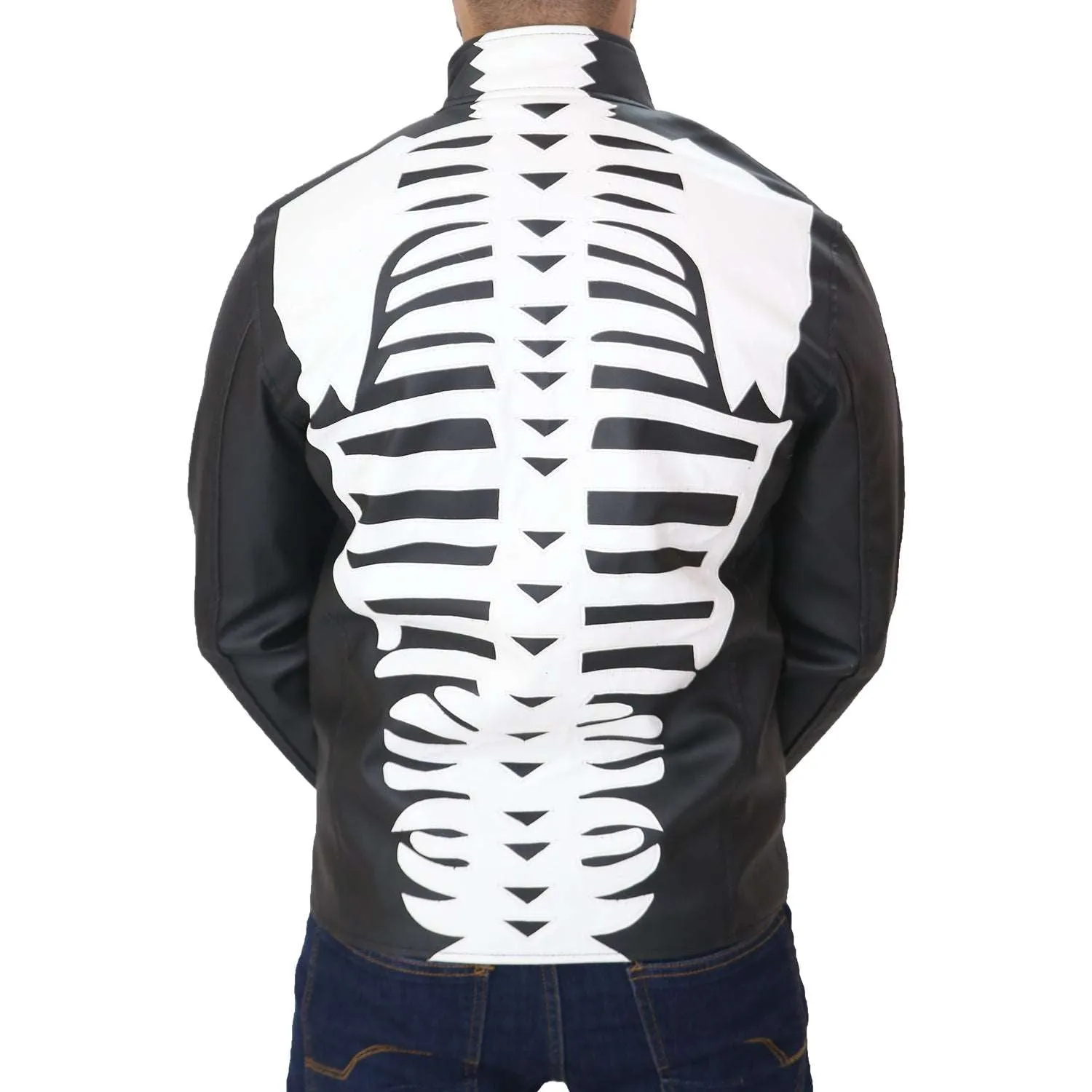 Men's Skeleton Leather Jacket