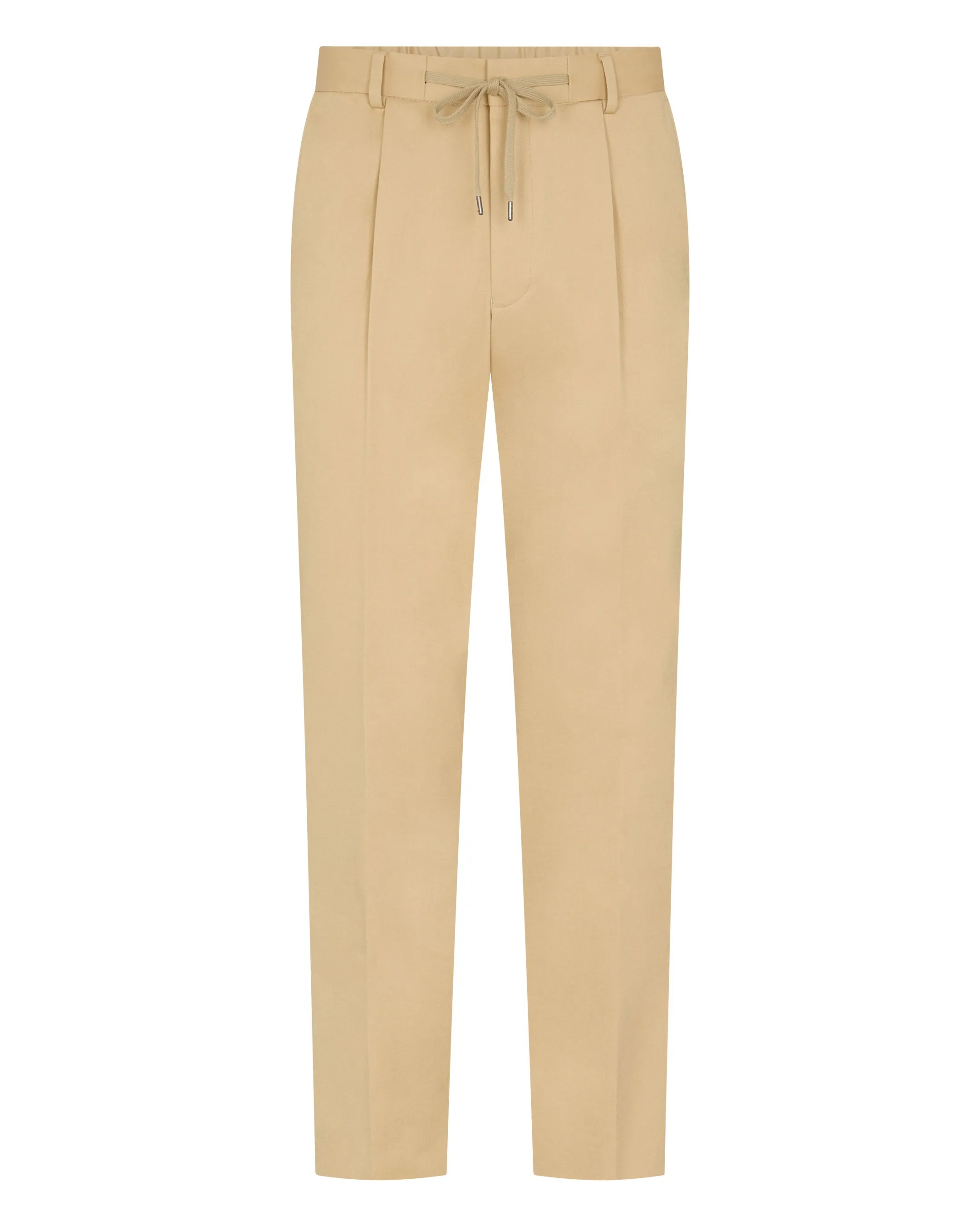 Men's Sorrento Cotton Cashmere Drawstring Pants Sand Brown