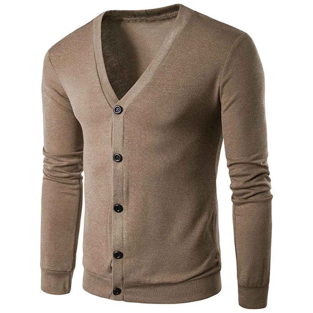 Men's Sweater V-Neck Knit Cardigan