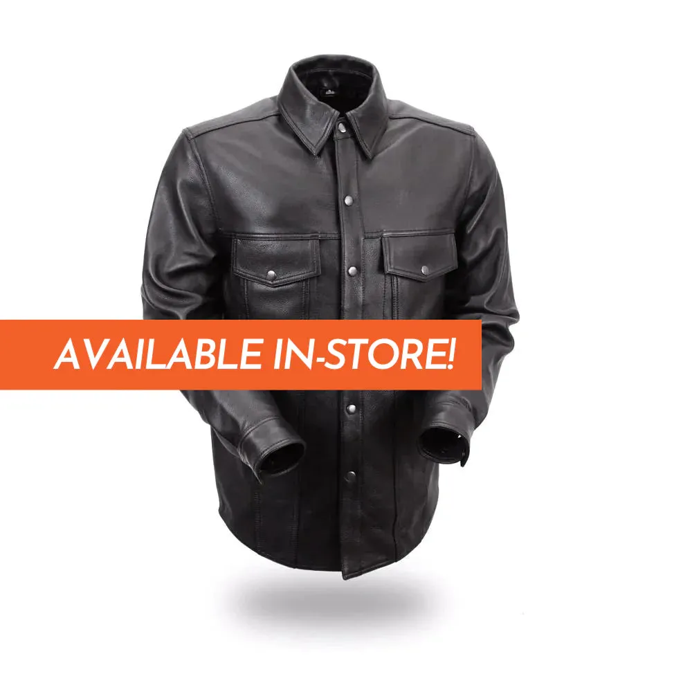 Milestone - Men's Leather Motorcycle Shirt