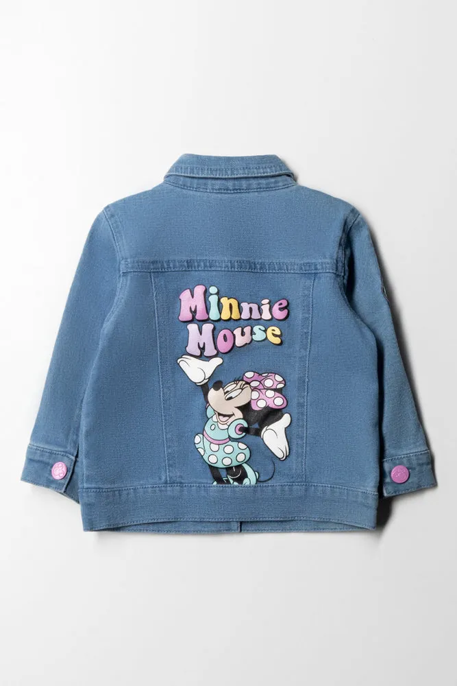 Minnie Mouse Denim Jacket Light Blue