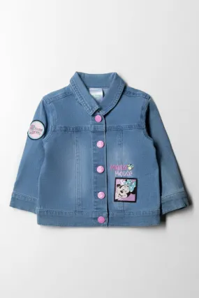 Minnie Mouse Denim Jacket Light Blue