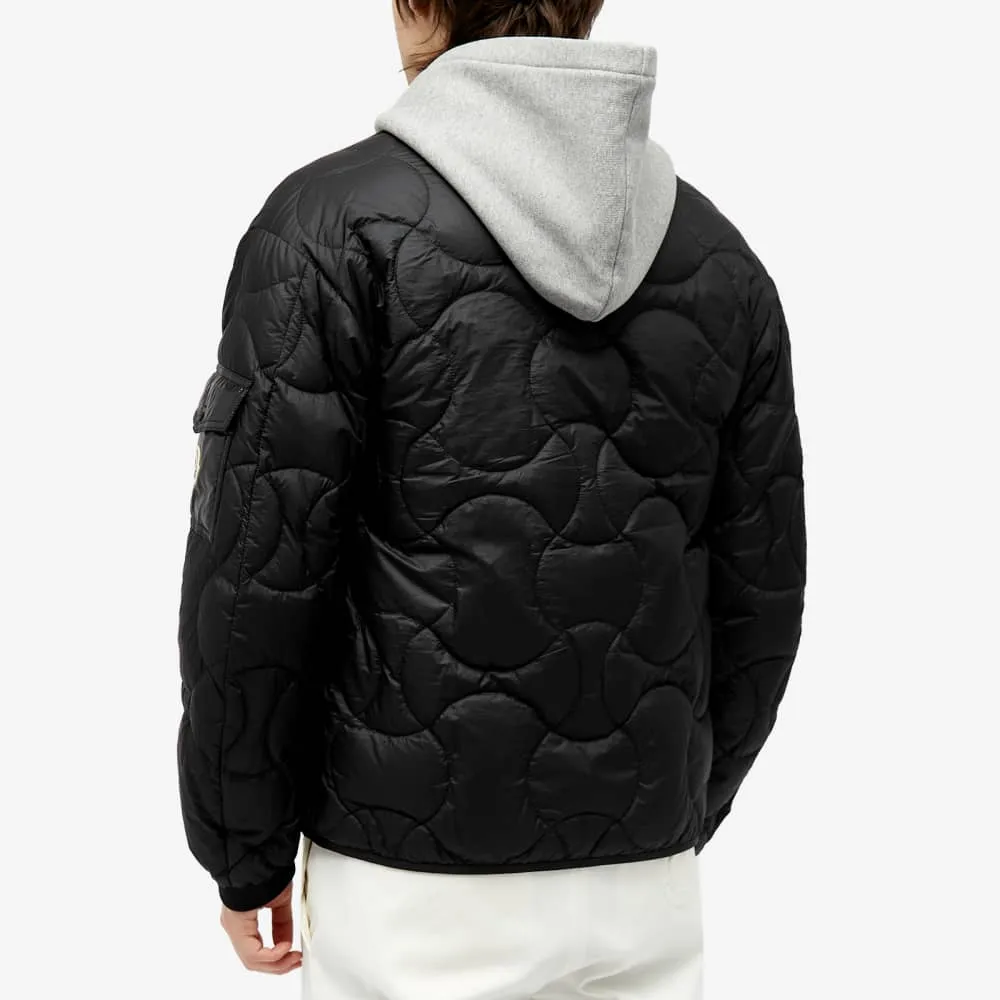 Moncler Sham Quilted Bomber Jacket, Black