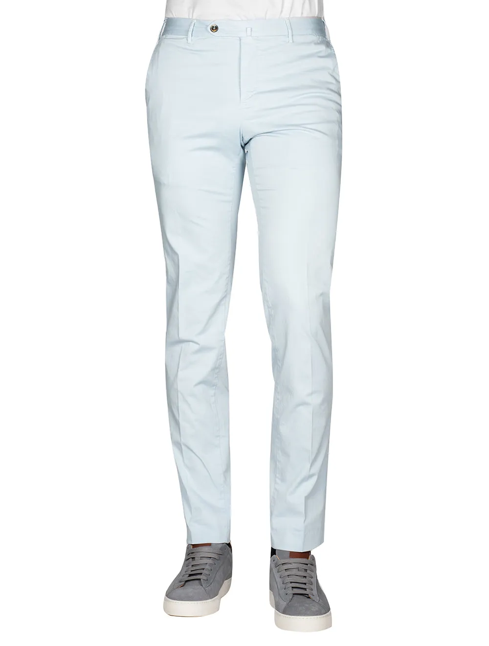 Multi Stretch Cotton Chino Sky Blue