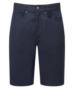 Navy - Performance chino shorts