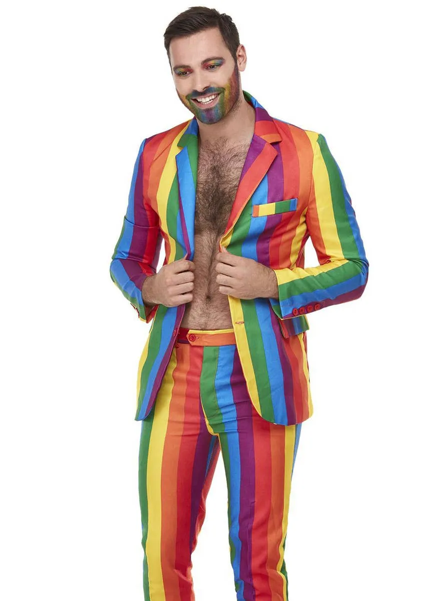 Over The Rainbow Mens Deluxe Stand Out Suit