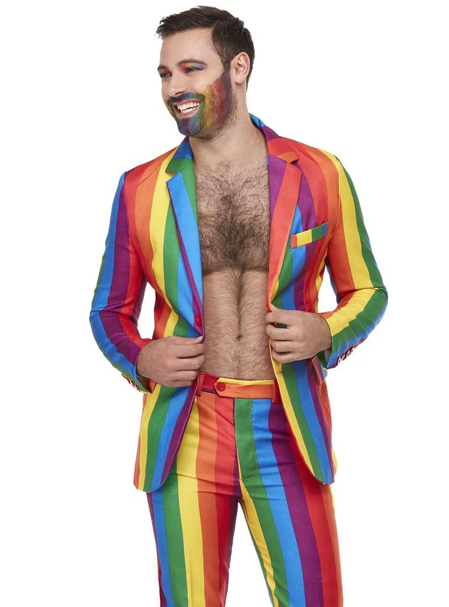 Over The Rainbow Mens Deluxe Stand Out Suit